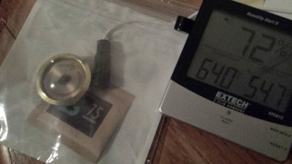 Humidity calibration of both instruments.