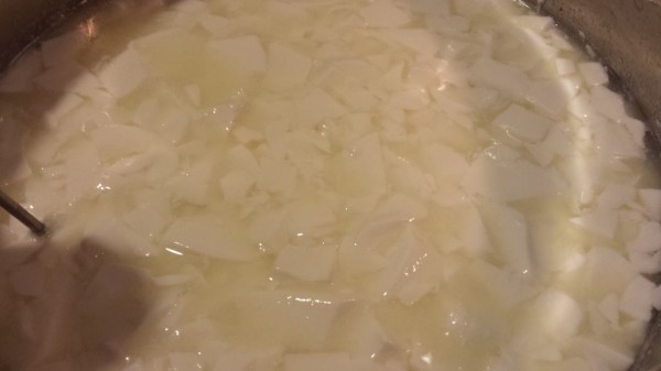 Notice the whey separating.